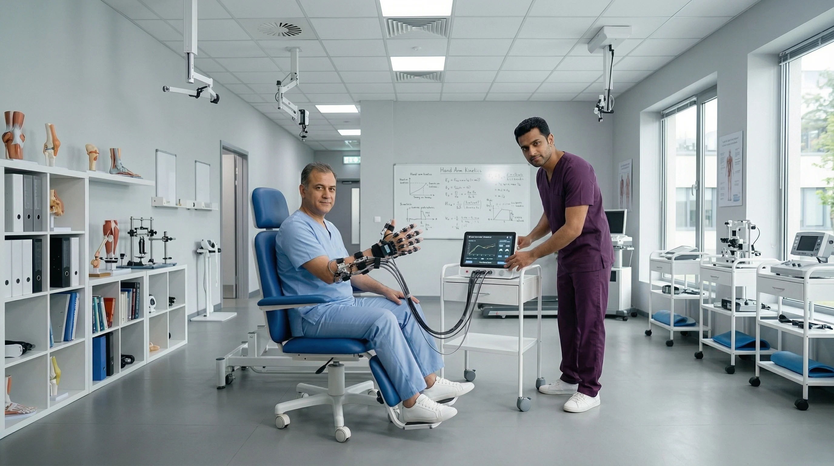 Patient receiving advanced robotic neuro rehabilitation for arm and hand recovery at Wellnest Physio & Rehabilitation Centre in Kurnool.